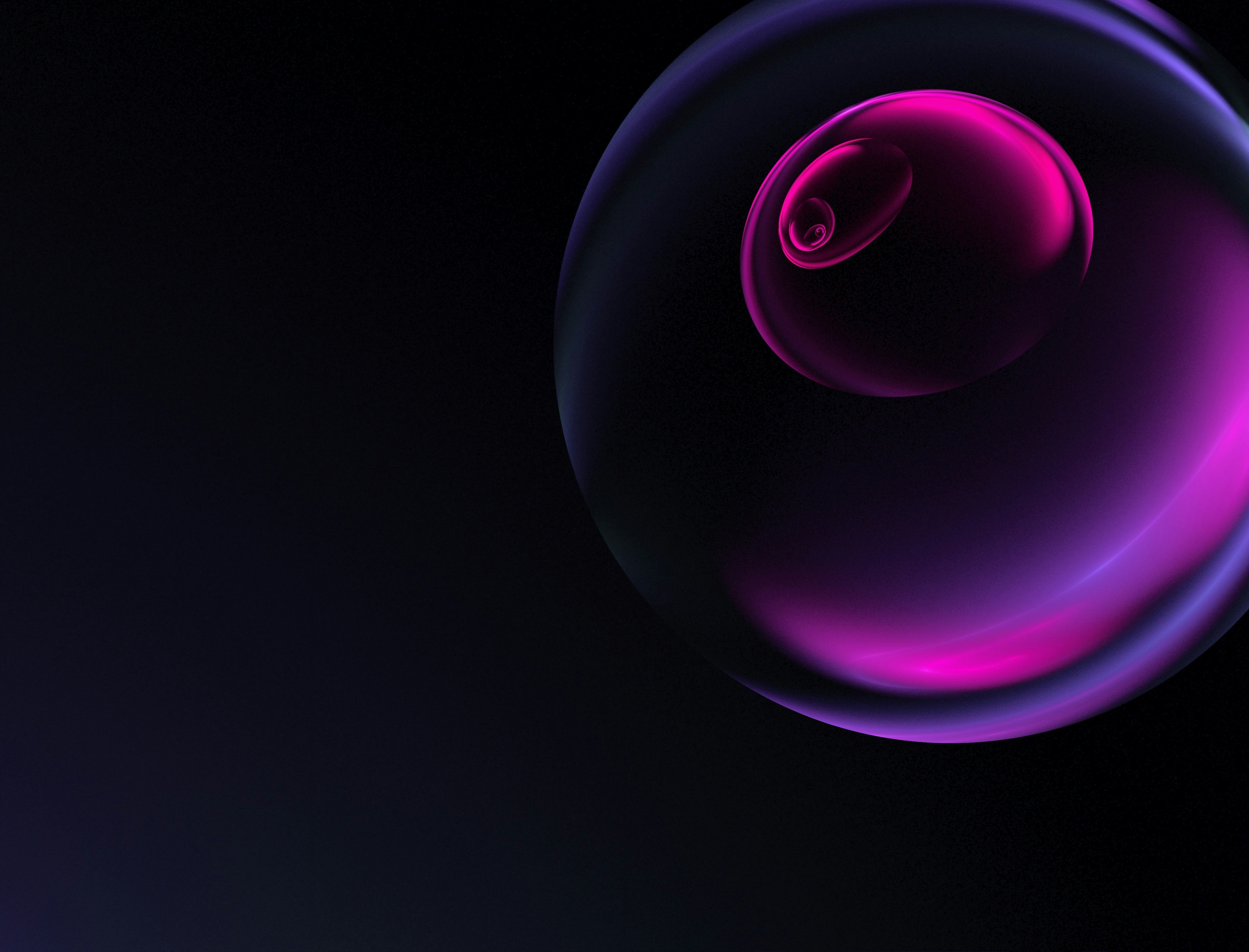 a purple light in the dark