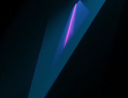 a blue and white circle with a red line in the middle