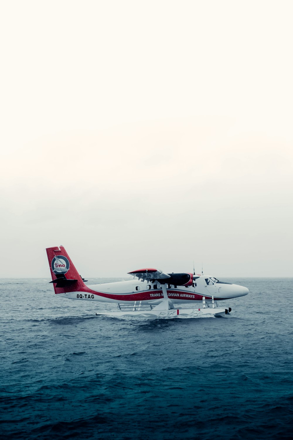 a plane in the water