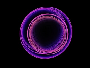 A vibrant social media post design featuring bold neon purple accents on black.