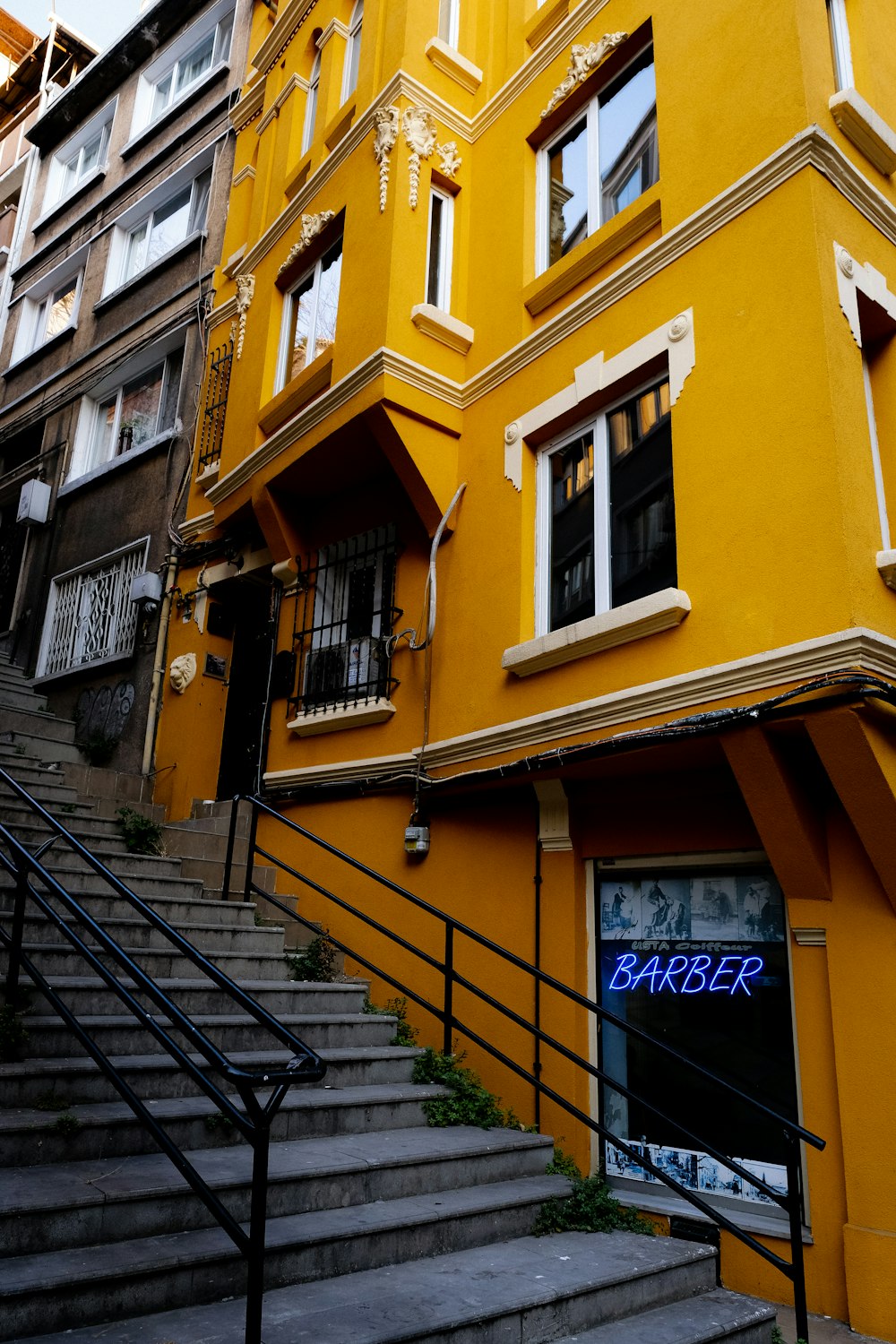 a building with a staircase