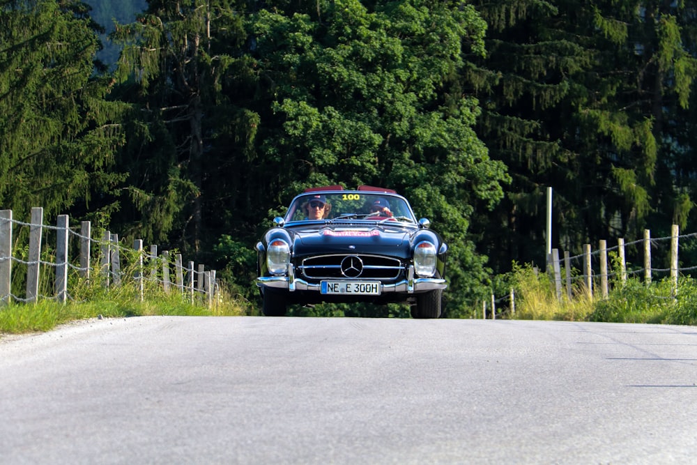 a car on a road