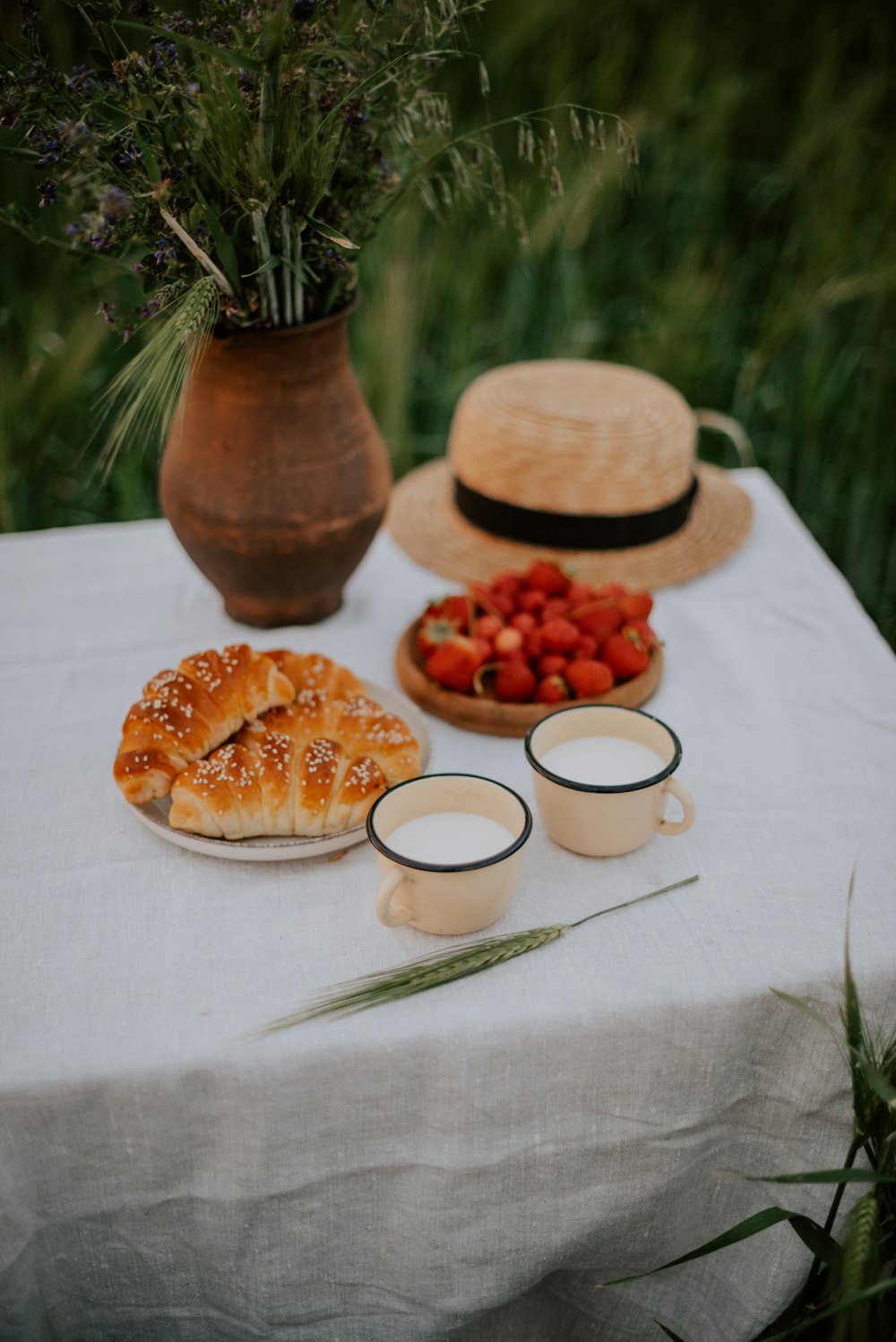 a plate of food on a table