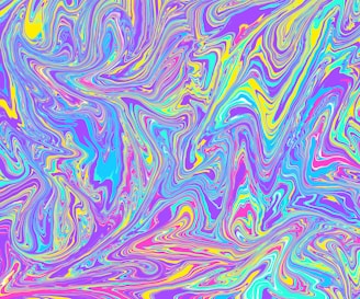 A vibrant abstract swirl of bold colors symbolizing dynamic communication and spiritual connection.