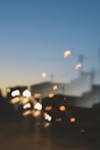 Abstract shot of a cityscape at dusk, capturing a moody, Kubrick-inspired atmosphere.