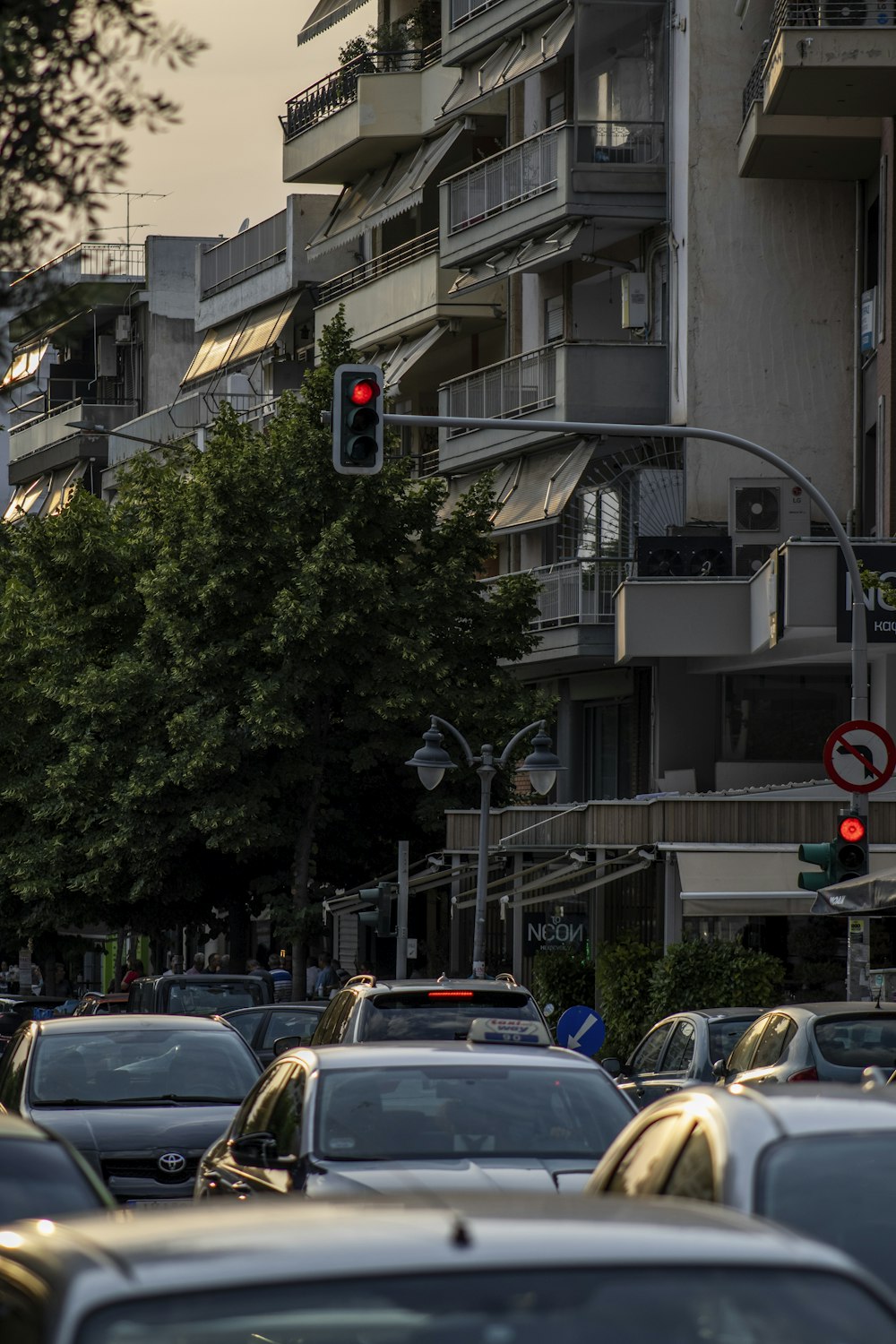 cars on a street