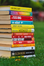a stack of books