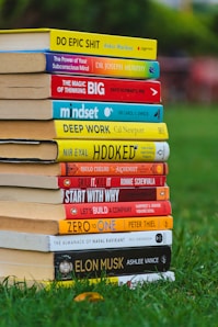 a stack of books