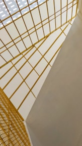 a ceiling with many windows