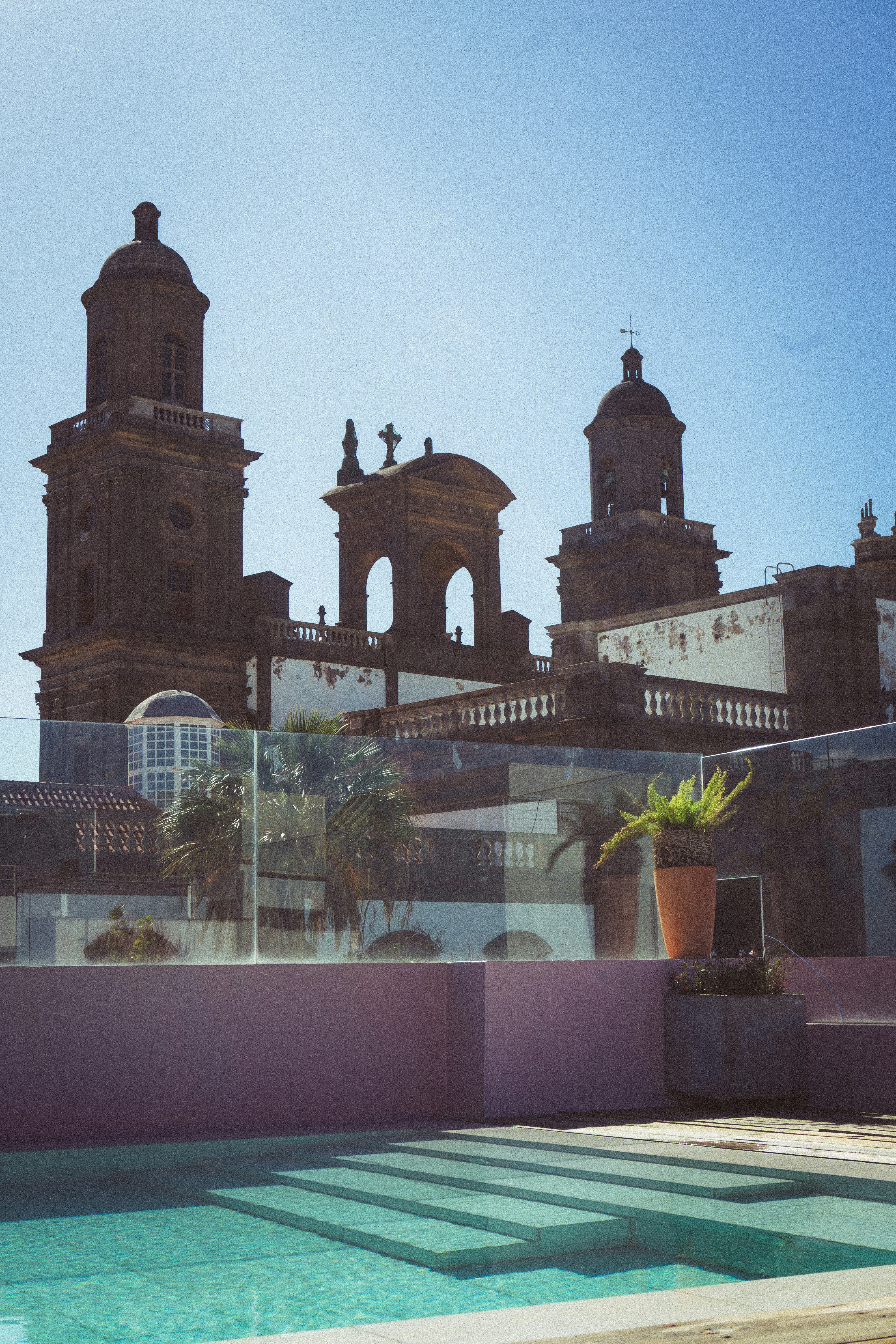Resort swimming pool in the Canary Islands