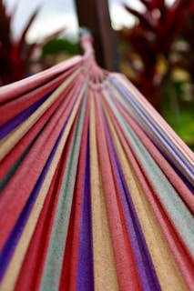 a colorful umbrella with a handle