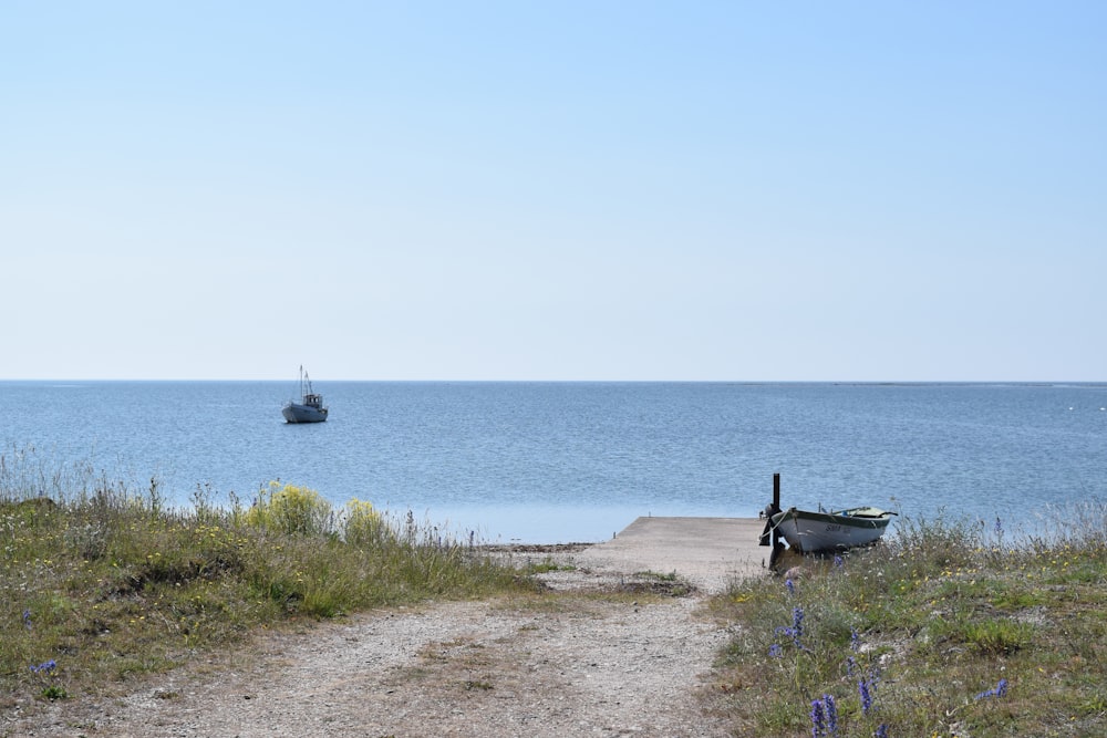 a boat in the water