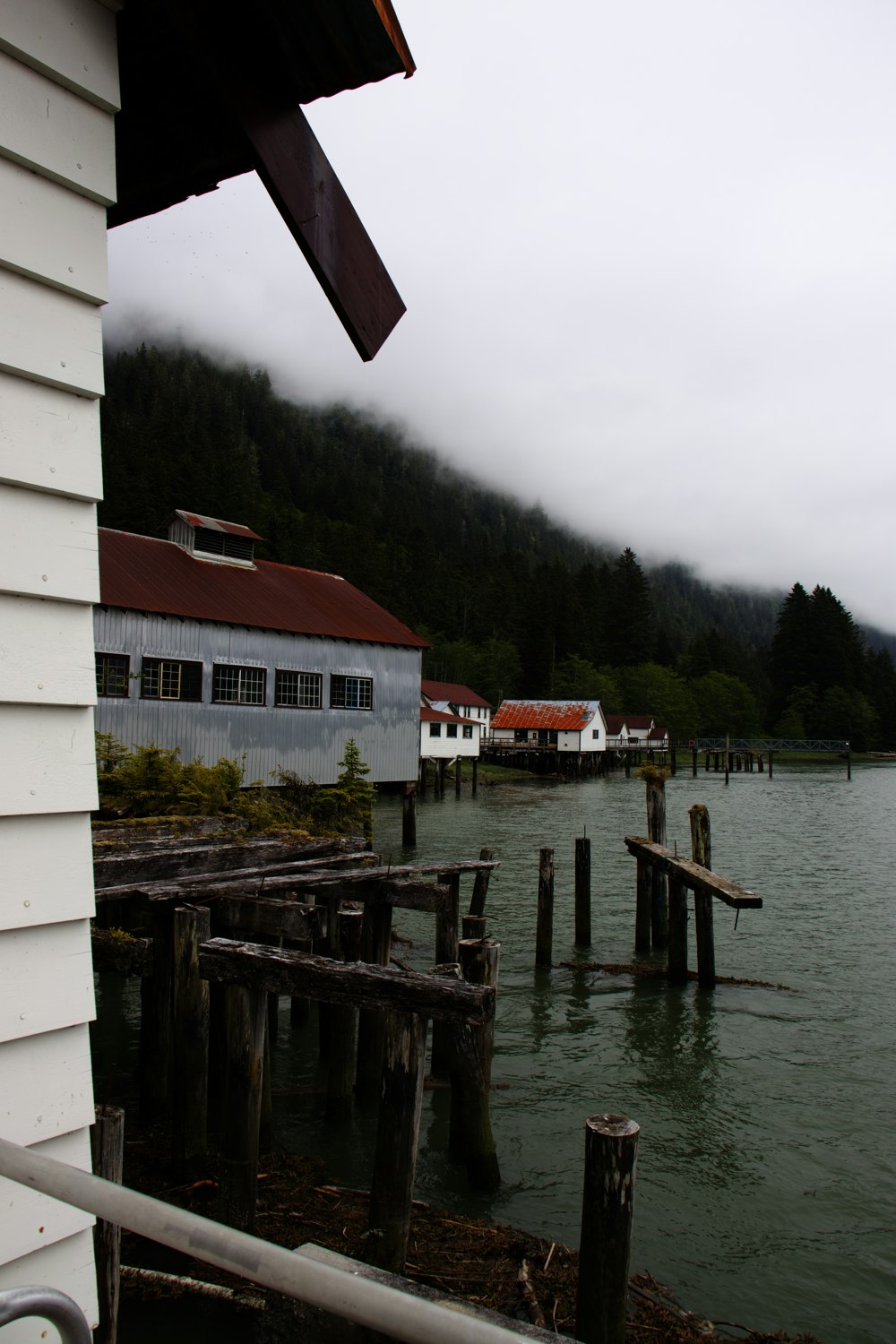 a body of water with buildings along it
