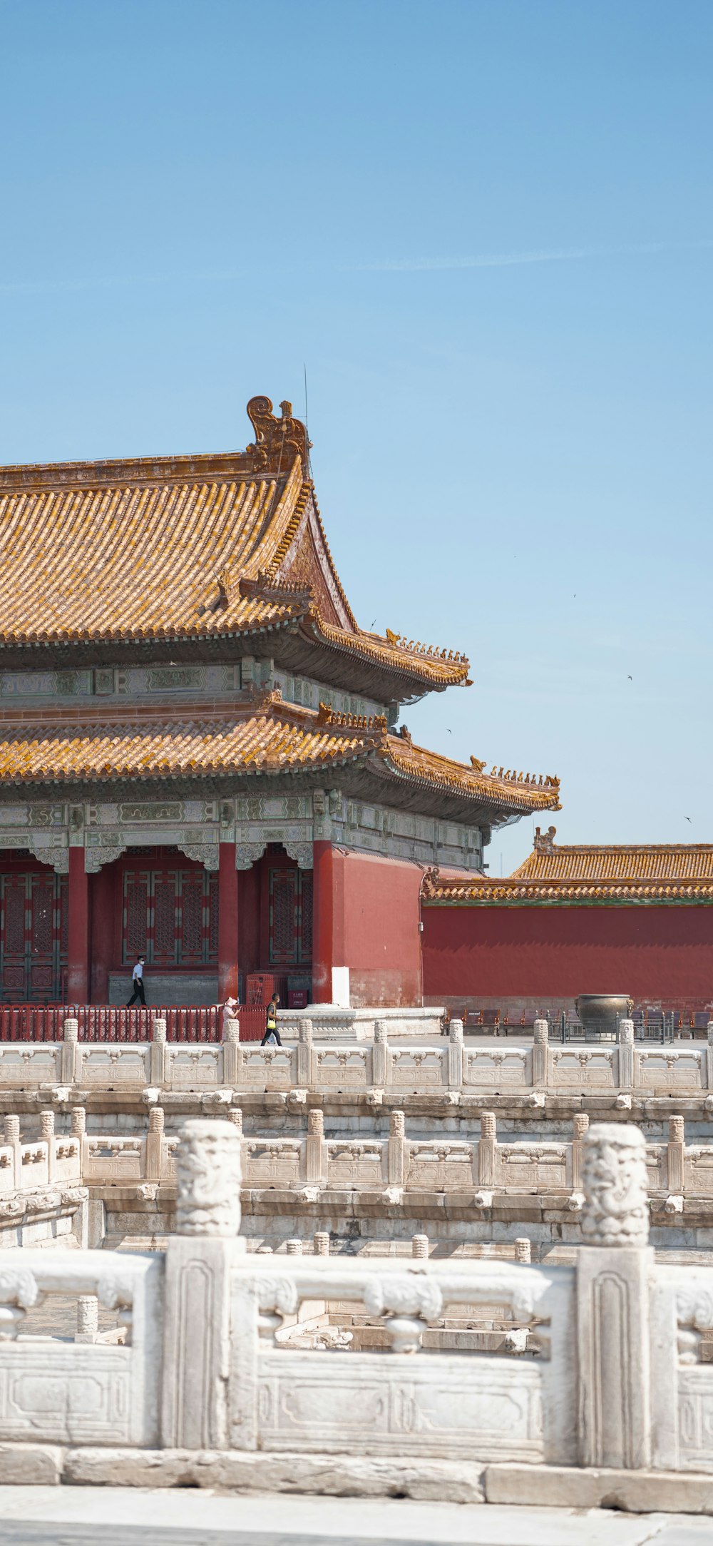 Forbidden City with a large ornate roof