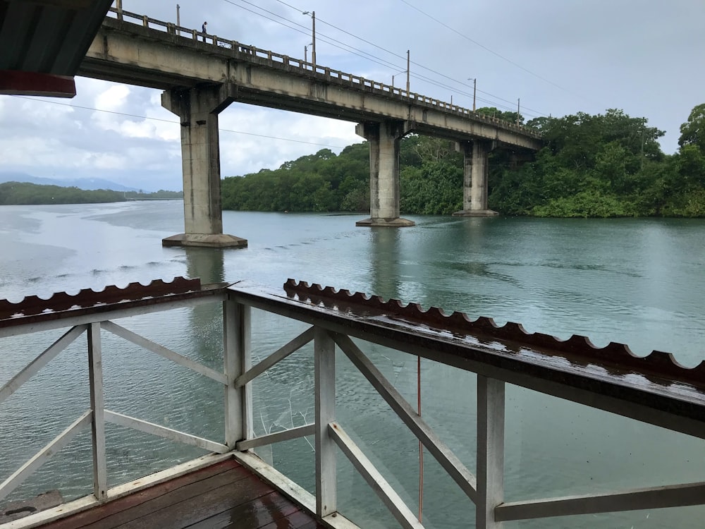 a bridge over a body of water