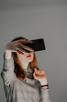a person holding a phone