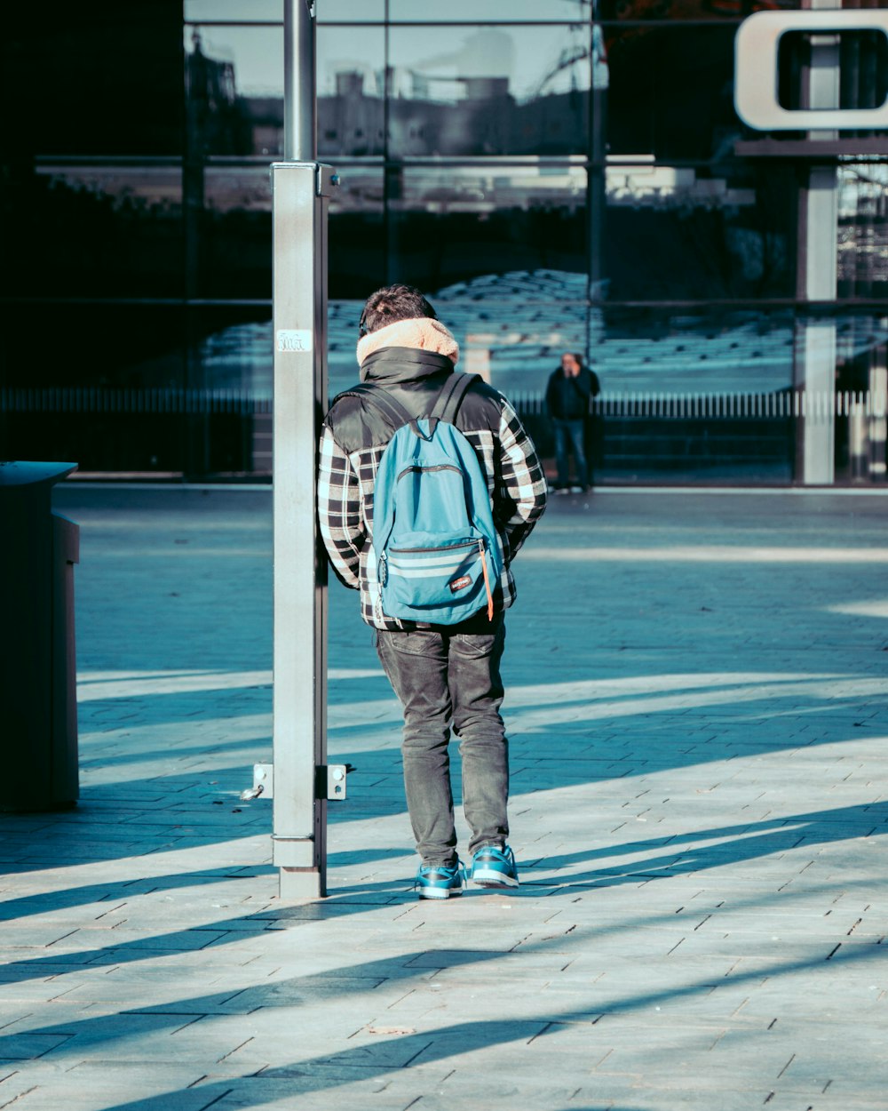 a person standing outside