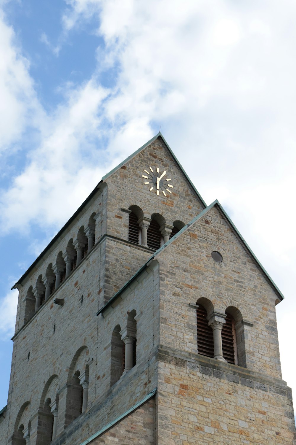 a clock on a tower