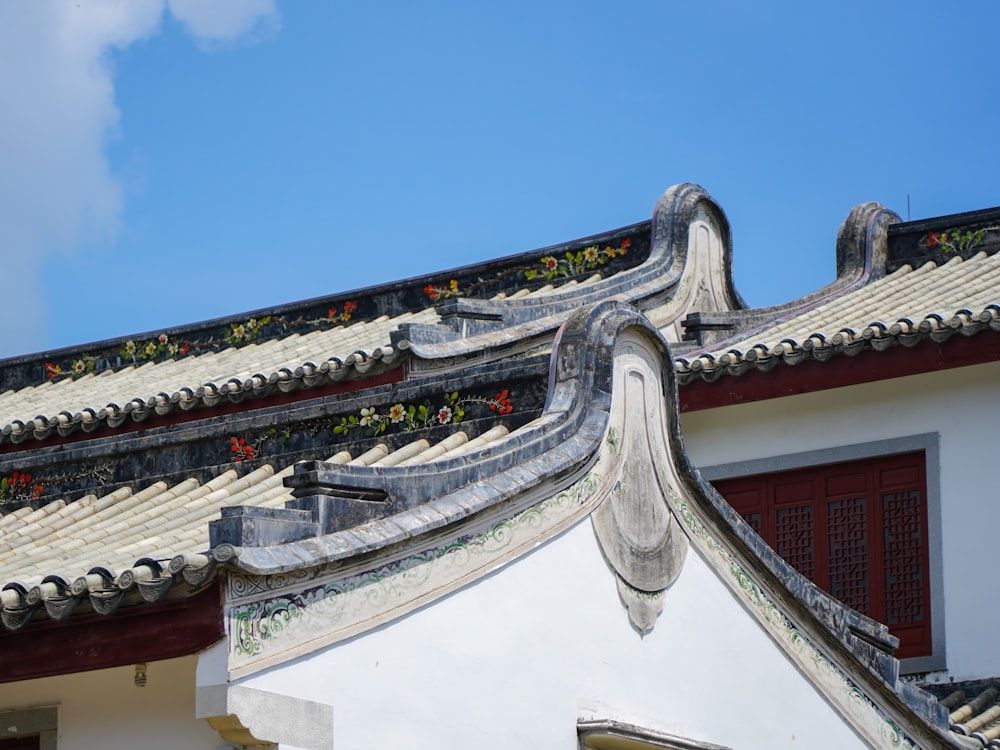 a building with a roof