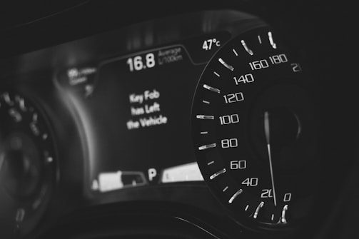 A sleek car dashboard displaying instant valuation results on a digital screen.