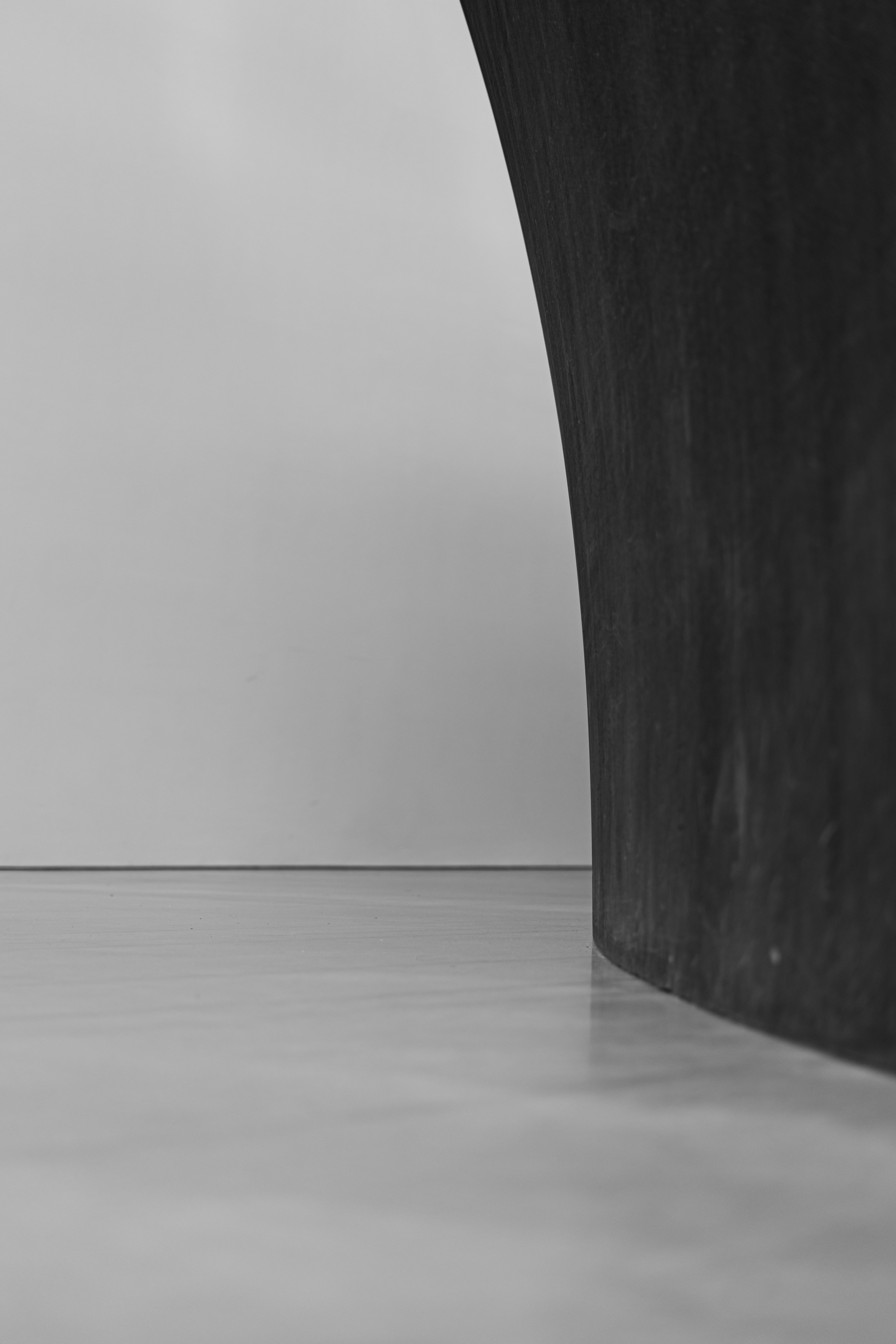 a black wall with a white background