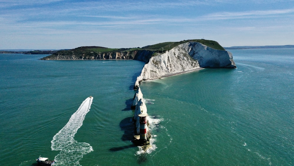 a boat in the water