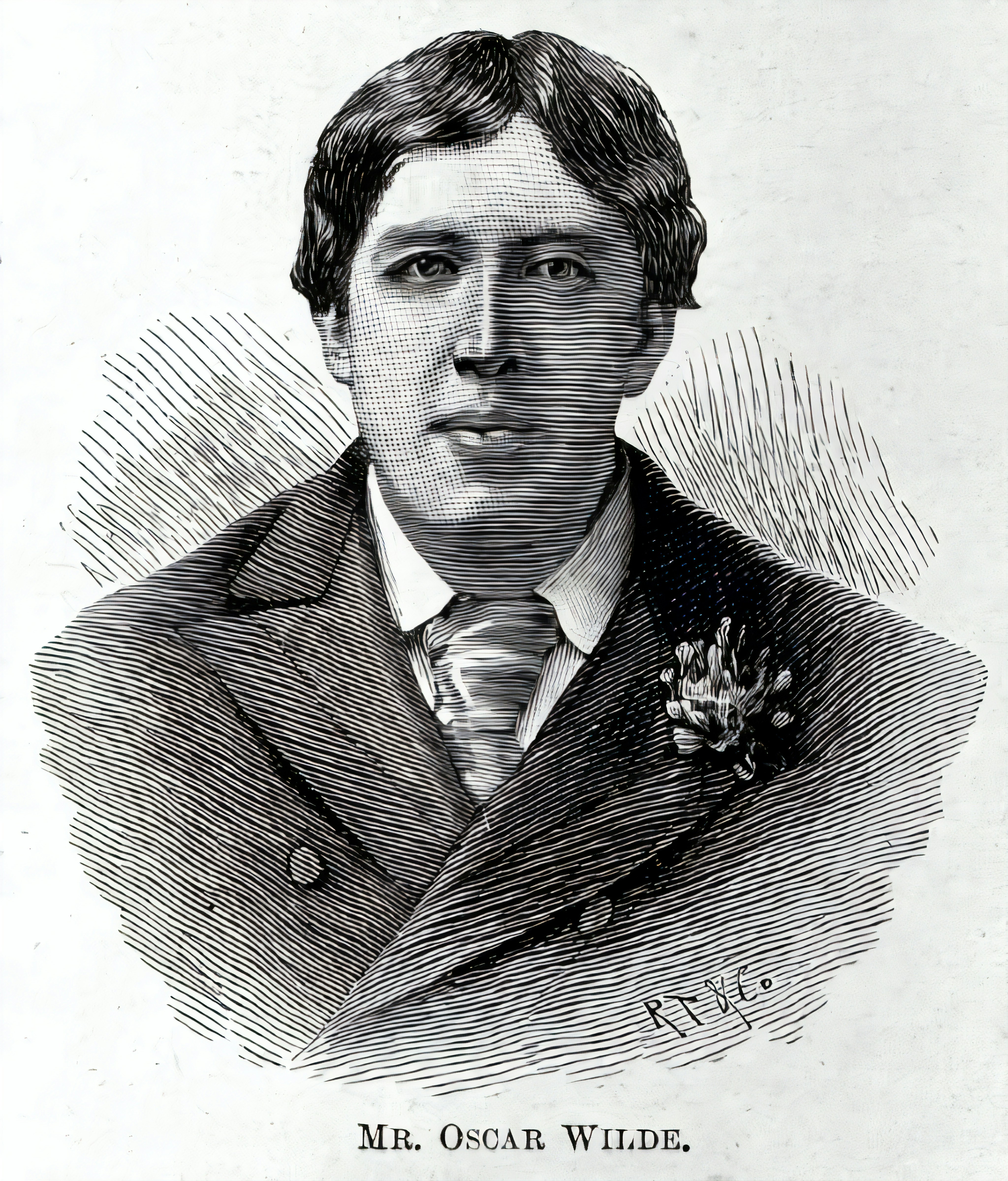 Title: Portrait of Oscar Wilde<br />Creator:<br />Date: <br />Institution: Wellcome Collection <br />Provider: Wellcome Collection <br />Providing Country: United Kingdom<br />Public Domain: Yes