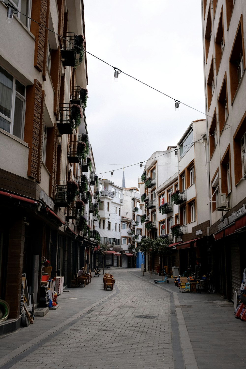 a street with buildings on both sides