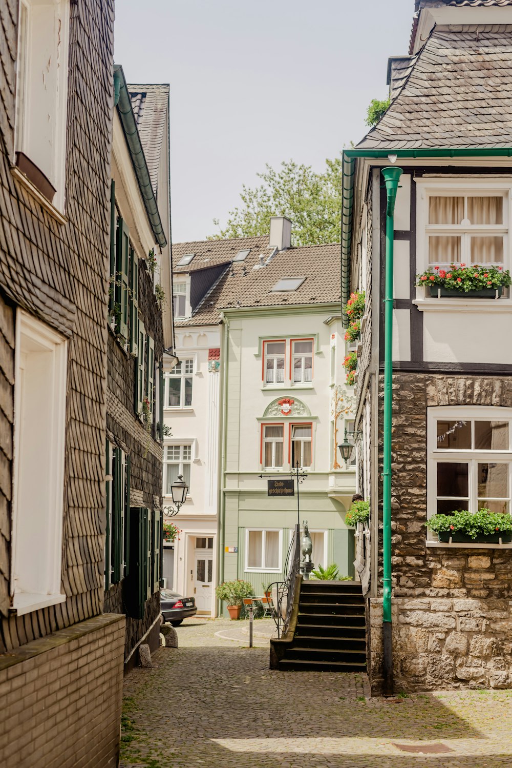 a street with buildings on both sides