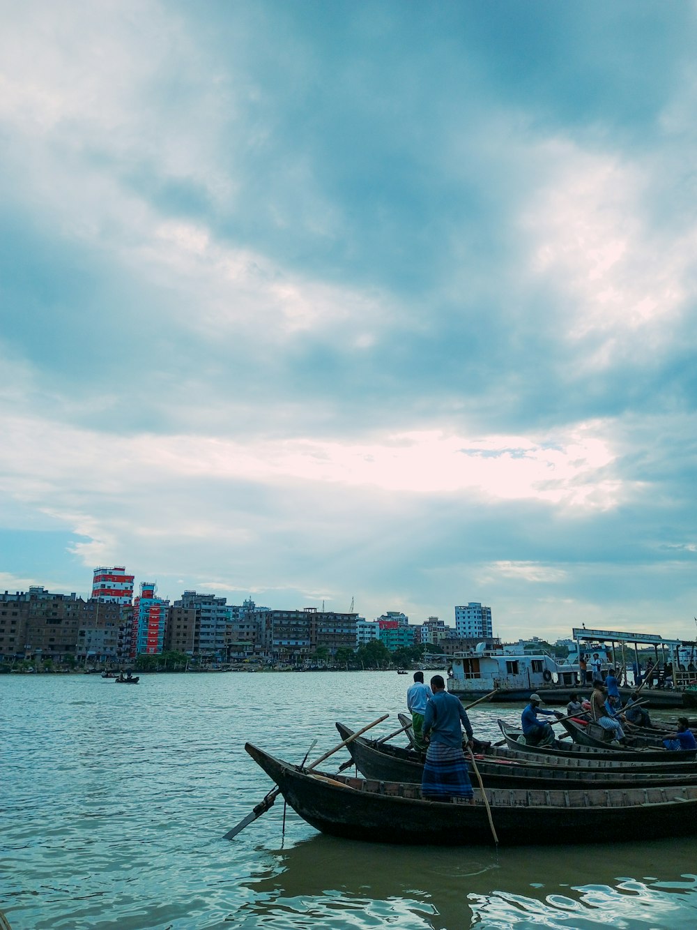 a boat sailing on the water