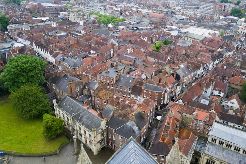 a city with many buildings