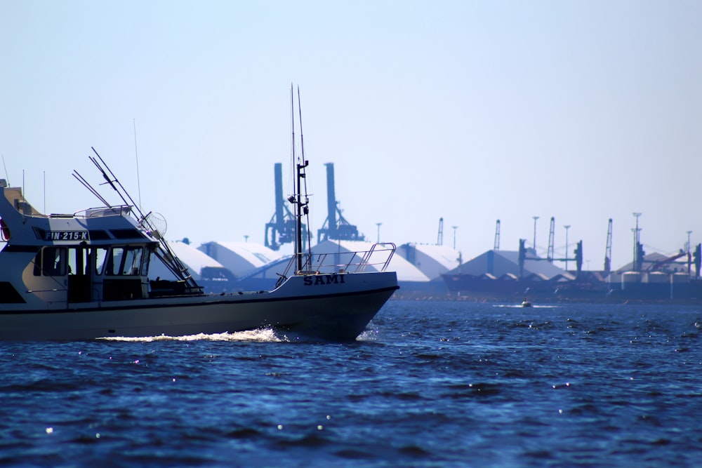 a couple of boats in the water