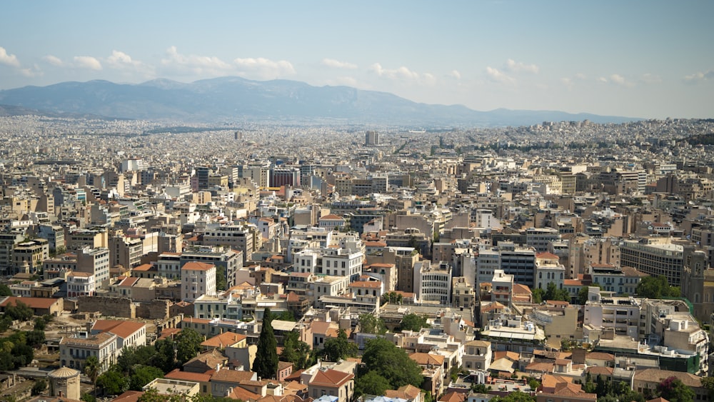 a city with many buildings