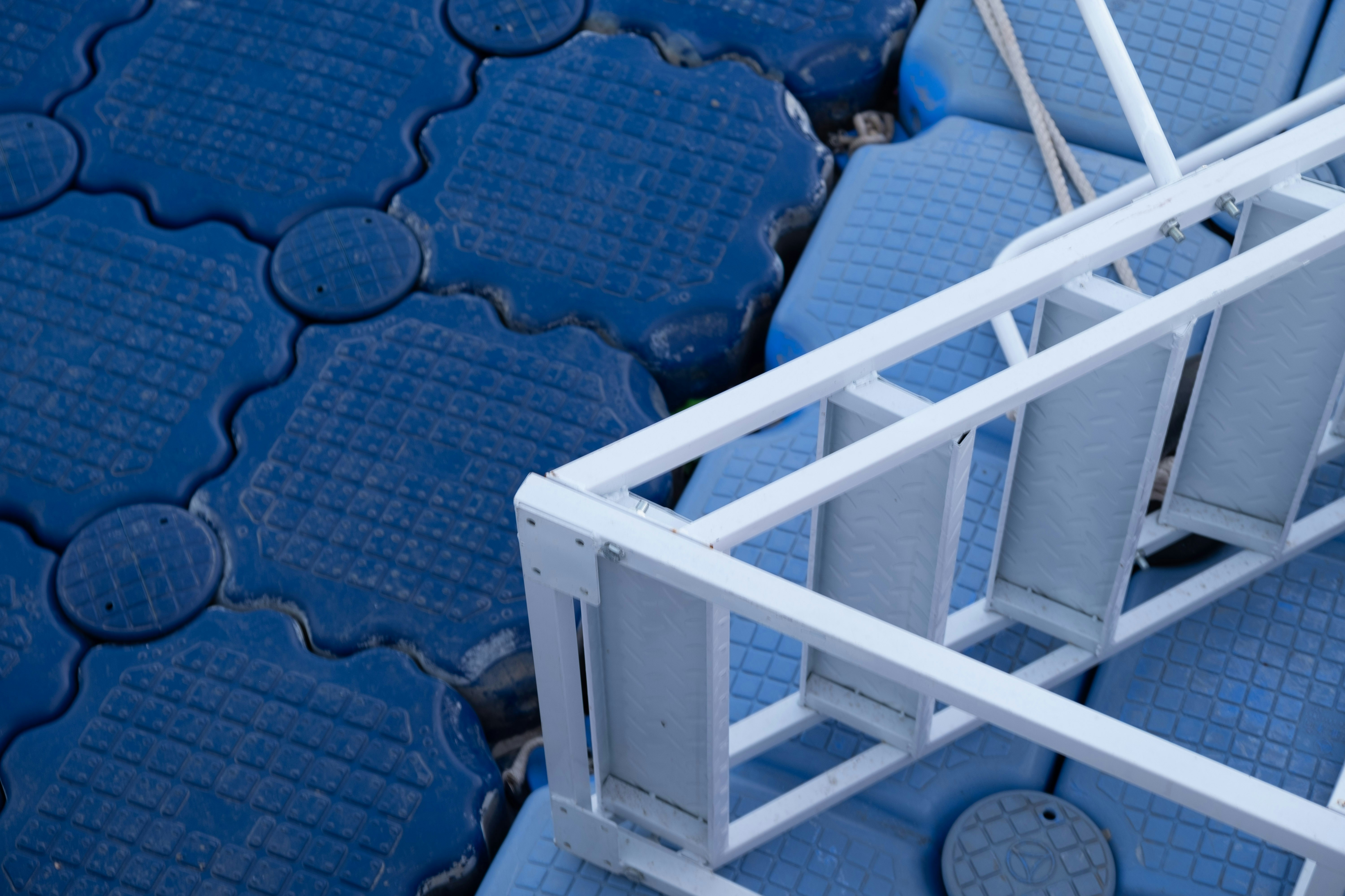 a computer tower with a blue background