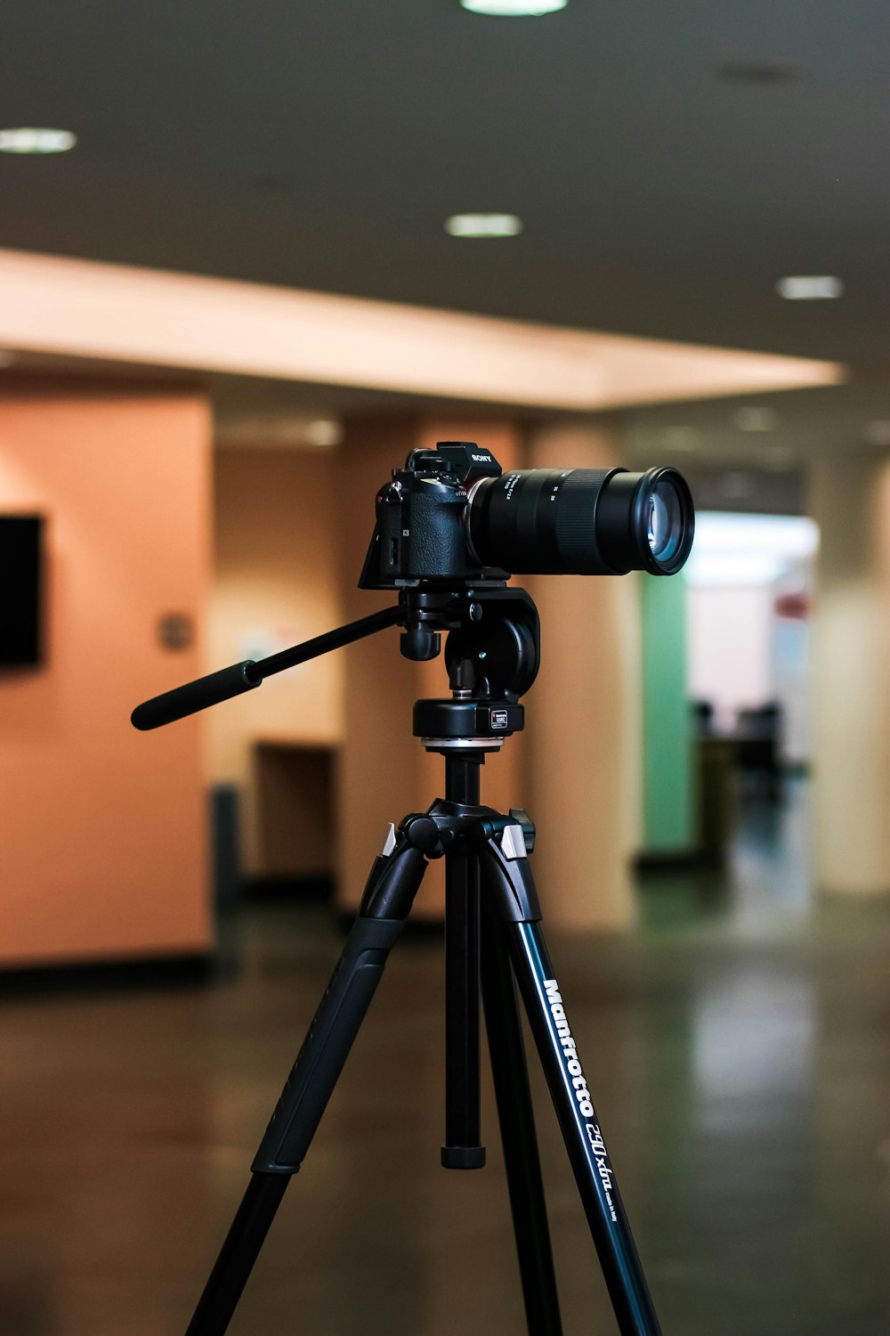 a camera on a tripod