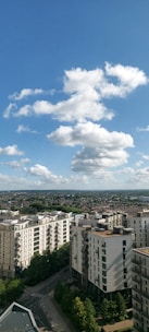 A modern apartment with a scenic view in Ghaziabad.