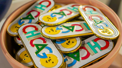 a close up of some candy