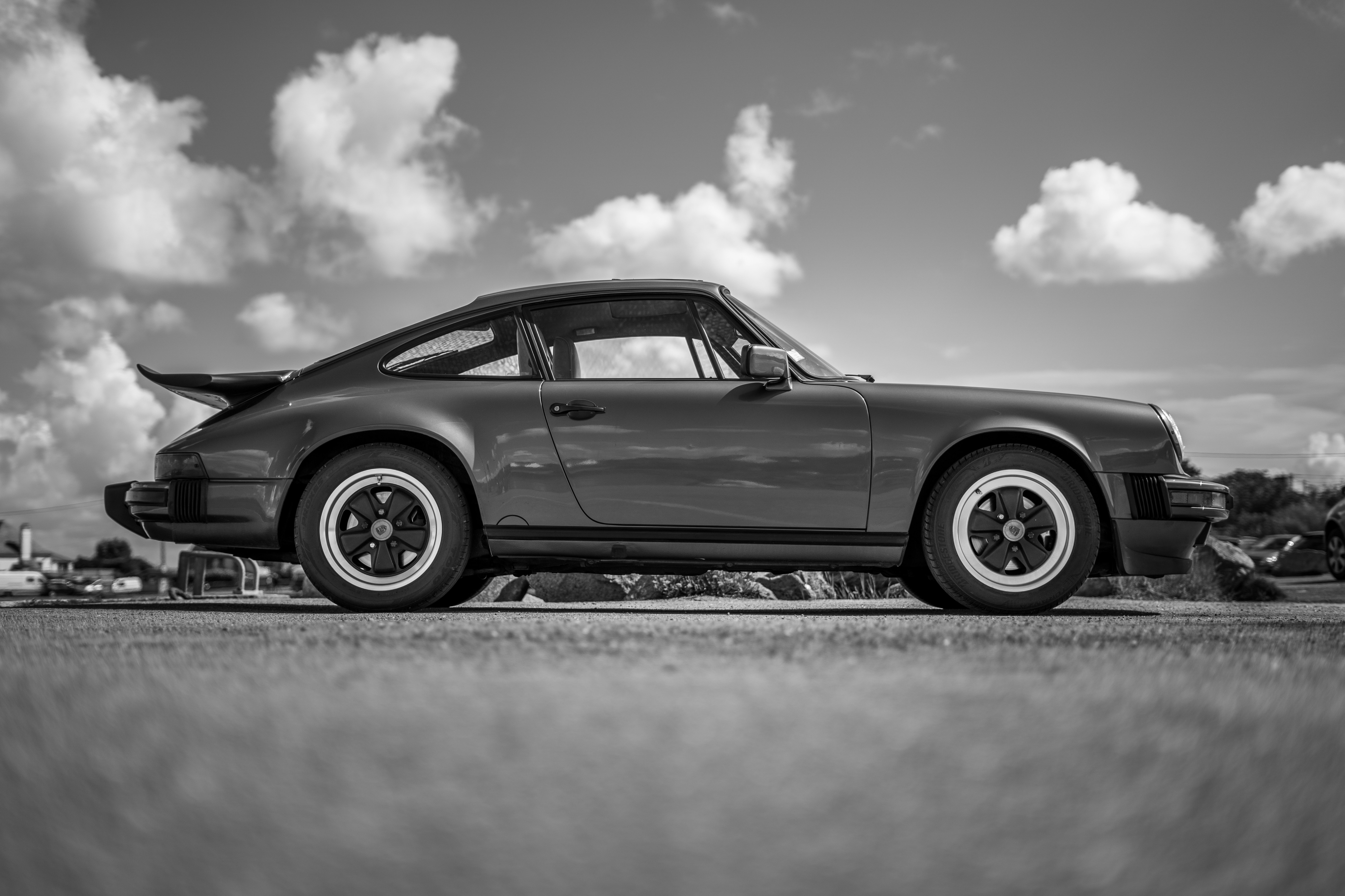 a car parked on a road