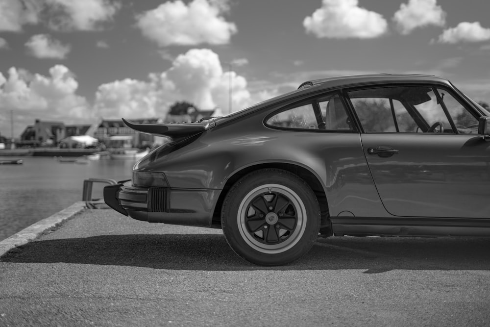 a car parked on a road