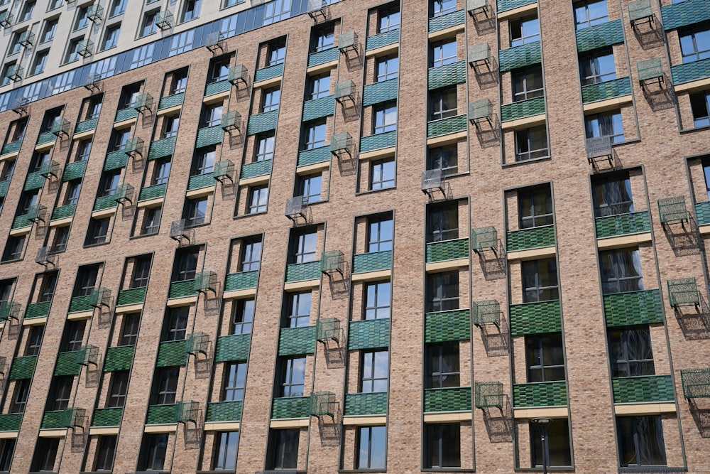 a building with many windows