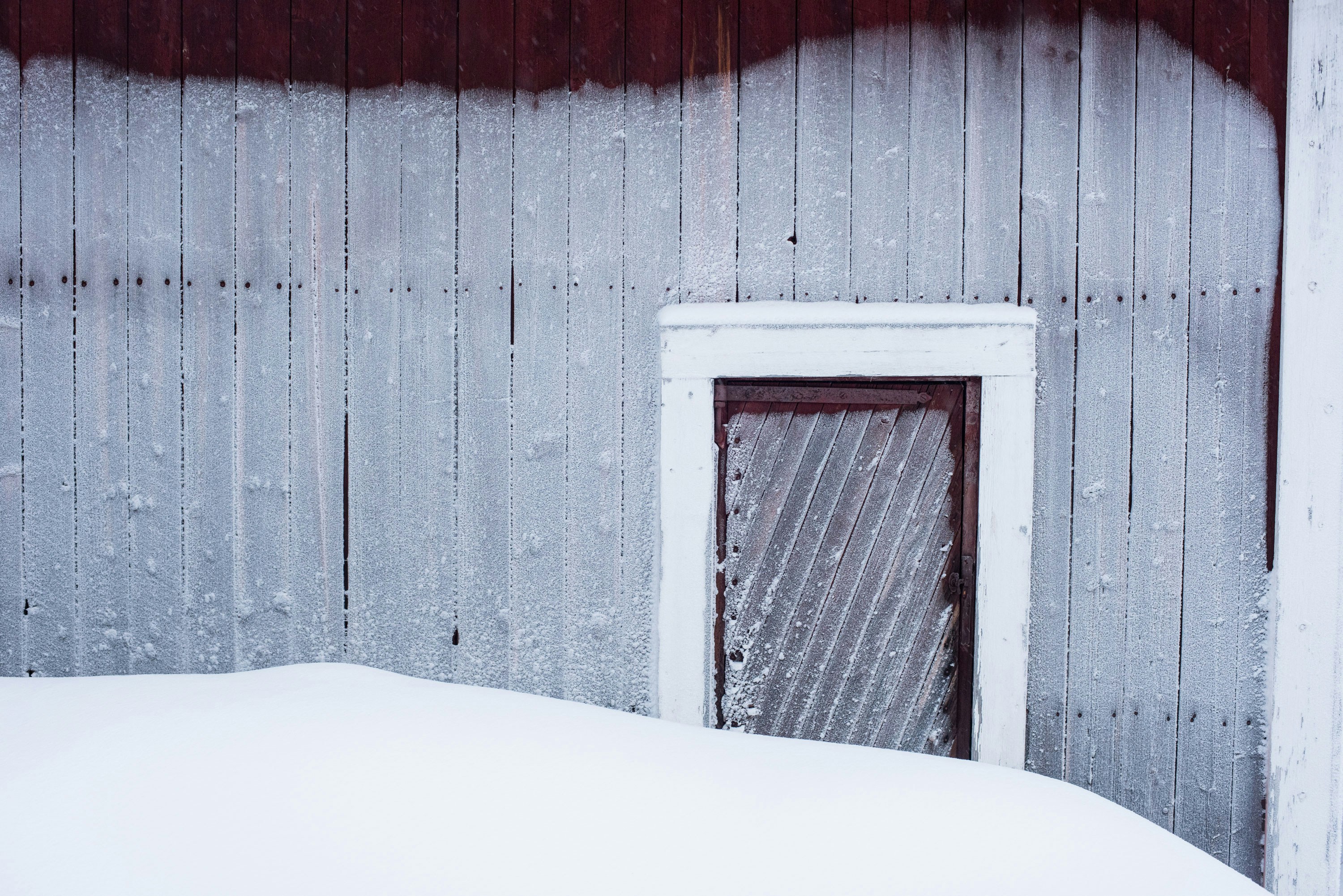 a window in a barn