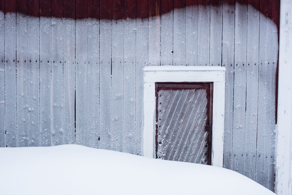 a window in a barn