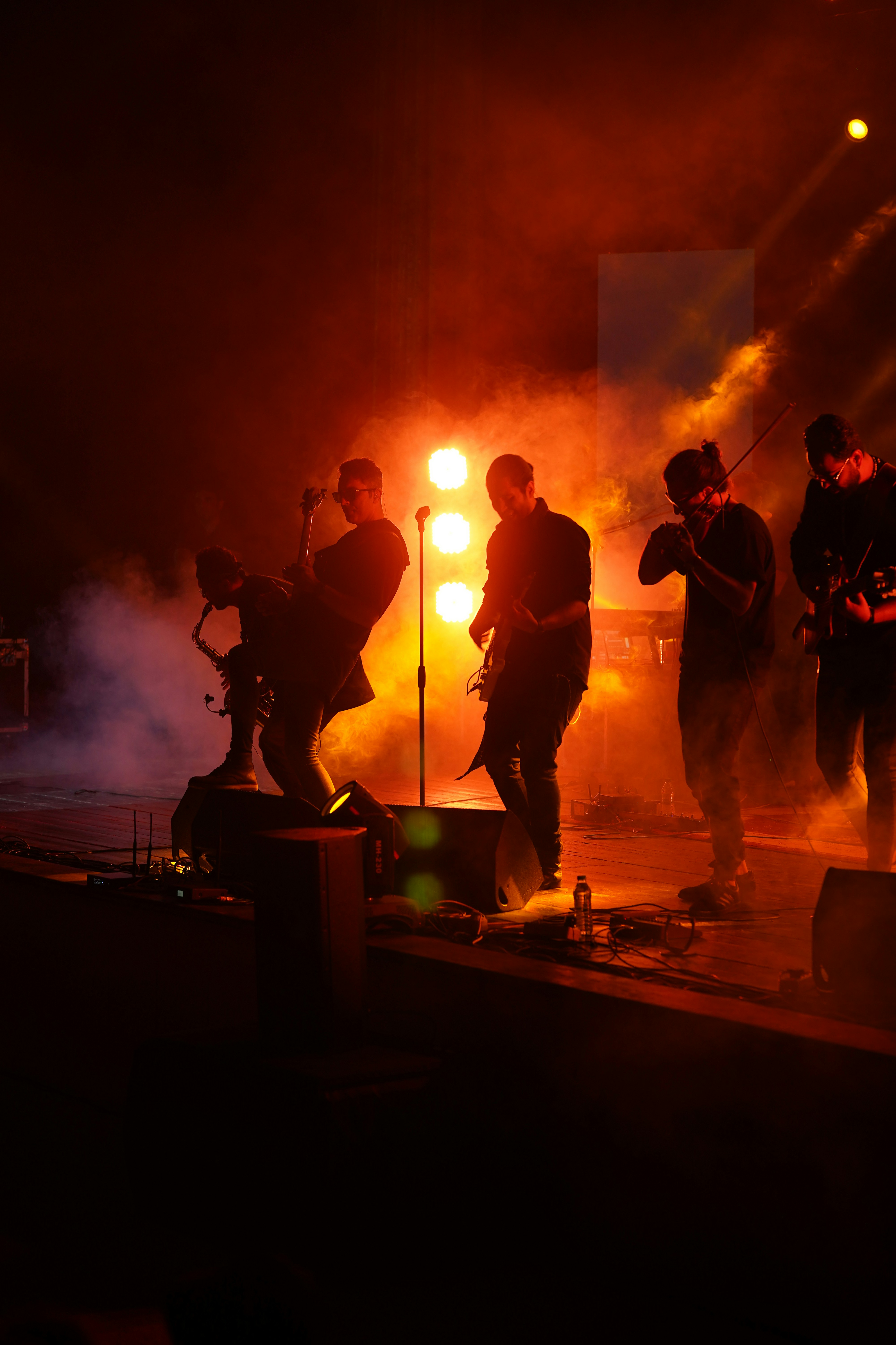 a group of people on a stage