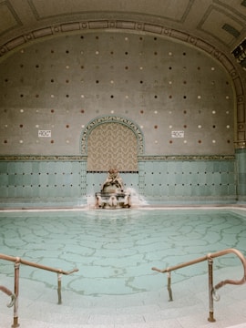 a large indoor pool