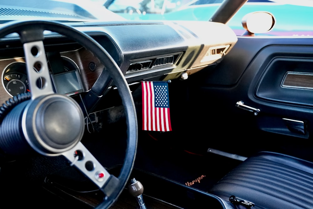 the interior of a car