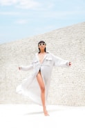 a person in a white dress