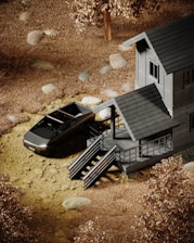 A Cowboy Junk Hauling truck parked outside a home in Chandler, Arizona, ready for a pickup.