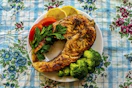 a plate of food