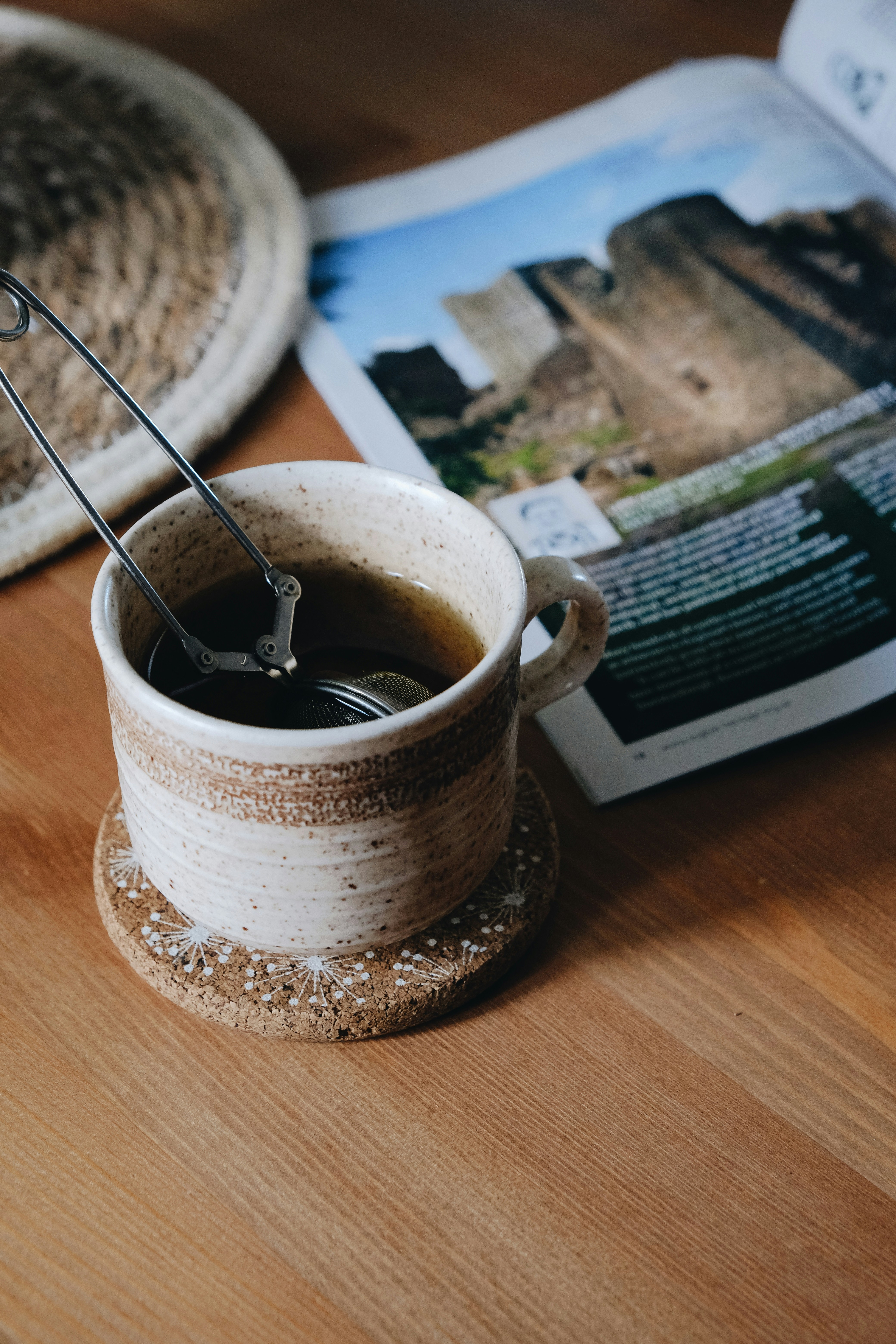 une tasse de café