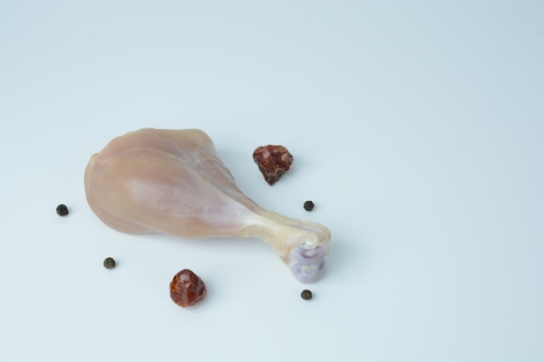 A close-up of a peanut